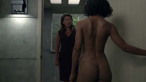 Nudes of Charlotte Hale from Westworld. Butt, answering door, curly hair. 822660