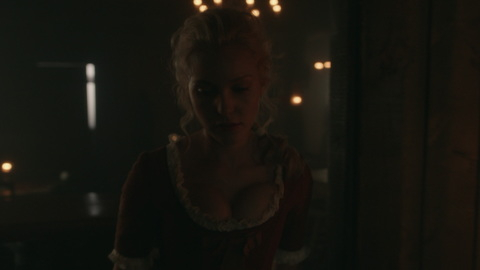 Hottest Breanne Hill Scene in Frontier. Sexy, cleavage, dress. 846296