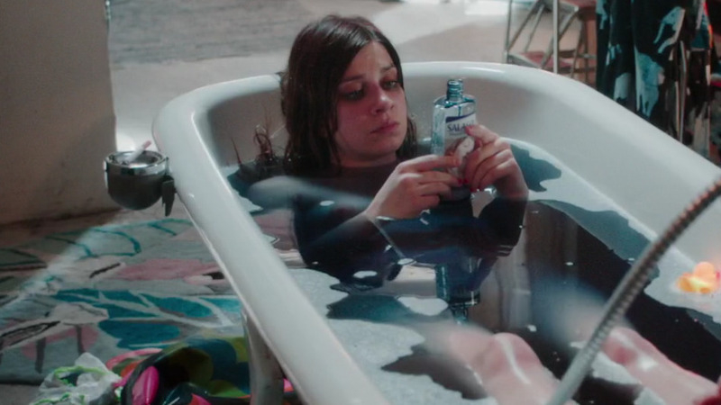 Claudia Eisinger Nude as Karo. Breasts, bath, blue water. 801854