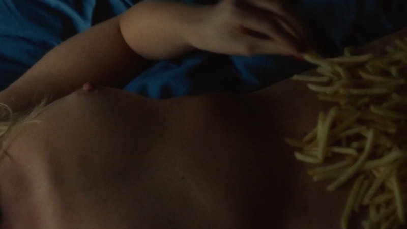 Marte Christensen Naked as Woman. Breasts, eating, french fries. 805185