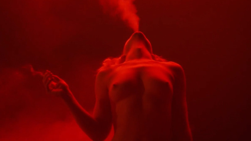 Marte Christensen Nude as Woman. Breasts, cigarette, exhaling. 805184