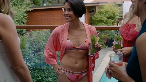 Workin' Moms's Sexiest Scenes with Jessalyn Wanlim. Bikini, SFW, cleavage. 858402