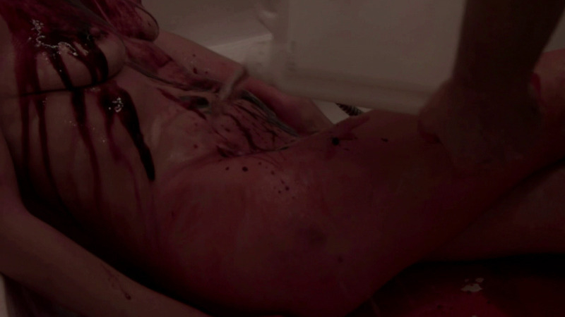 Barbara from Laundry Man Naked. Breasts, covered in blood, dead  body. 805955