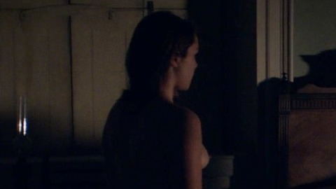 Katherine Lester from Lady Macbeth Naked. Breasts, dark scene, nude. 818471