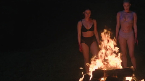 Riverdale's Sexiest Scenes with Camila Mendes. Underwear, black bra, black panties. 901098