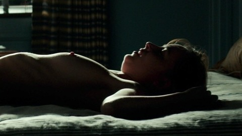 Dakota Johnson Nude as Anastasia Steele. Breasts, dark scene, hard nipple. 811880