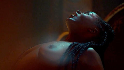 Bilquis from American Gods Naked. Breasts, bedroom, braids. 932981