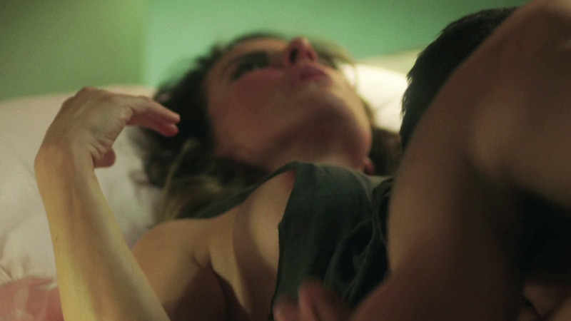 Emilia Urquiza from Ingobernable Naked. Breasts, areola, laying in bed. 809393