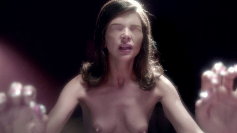 Macarena Gómez Naked in Skins. Breasts, blind, dark room. 810349