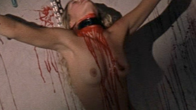Heather Storm Naked in Angel Blade. Breasts, arms spread, bloody. 811039