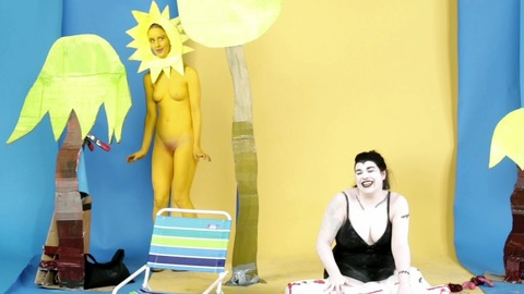 Bobbi Salvör Menuez Nude as The Sun. Breasts, Bush, costume, full frontal. 812468