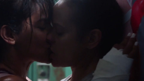 Hottest Quiet Ann Scenes. Lesbian, Latina, Locker Room. 872043