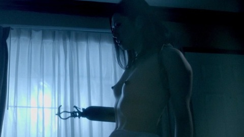 Asami Naked as Keiko. Breasts, bedroom, blue lighting. 816261