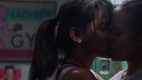 Claws's Sexiest Scenes with Suleka Mathew. Lesbian, Locker Room, boxing. 872046