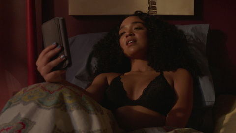 Hottest Kat Edison Scenes. Underwear, black bra, curly hair. 900705