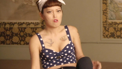 Unleashed's Sexiest Scenes with Hana Mae Lee. Sexy, Tattoos, bandana. 884346