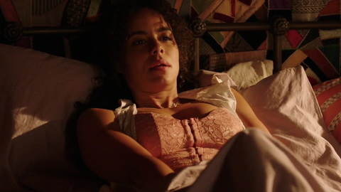Hottest Parisa Fitz-Henley Scene in Midnight, Texas. Sexy, bustier, cleavage. 844136
