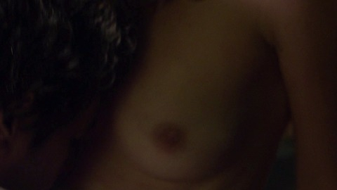 Najarra Townsend Naked in Wolf Mother. Breasts, close up, face in breasts. 819517