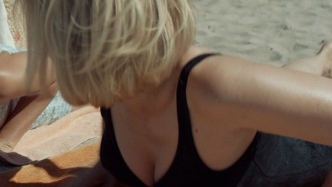 Chappaquiddick's Sexiest Scenes with Kate Mara. Sexy, beach, black bathing suit. 835092