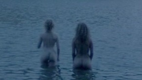 Julia Garner Naked as Catherine. Butt, Skinny Dipping, dusk. 821121