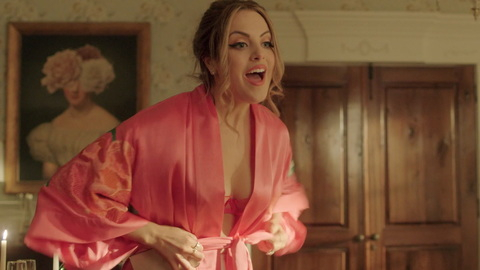Dynasty's Sexiest Scenes with Elizabeth Gillies. Sexy, Underwear, bedroom, blonde. 954156