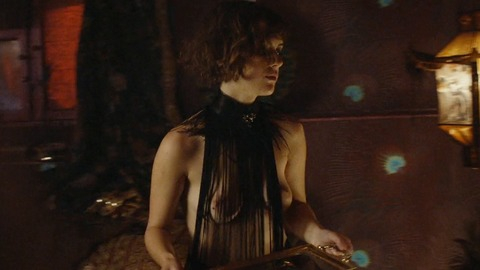 Nudes of Charlotte Ritter from Babylon Berlin. Breasts, brunette, dark room. 826674