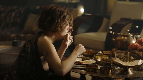 Liv Lisa Fries Naked in Babylon Berlin. Breasts, brunette, eating. 826675