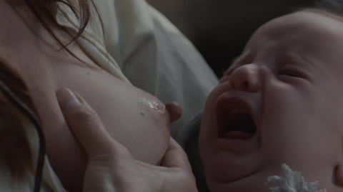 Nudes of Albrun from Hagazussa. Breasts, baby, breastfeeding. 867012