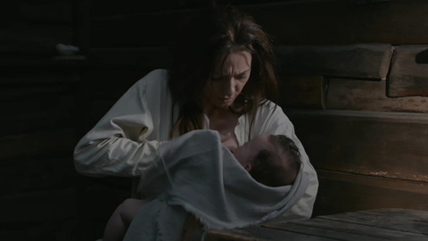 Aleksandra Cwen Naked as Albrun. Breasts, baby, breastfeeding. 867009