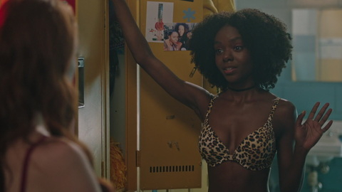 Hottest Ashleigh Murray Scene in Riverdale. Underwear, Locker Room, cleavage. 840860