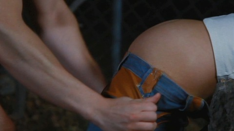 Elissa Dowling in Bloody Bloody Bible Camp (2012) Butt Bent Over Jean Shorts 824970