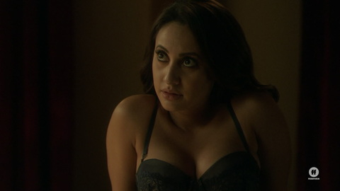 Hottest Francia Raisa Scene in grown-ish. Sexy, Underwear, black bra, brunette. 934028