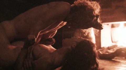 Alyss Winkler Naked in Plank Face. Breasts, fire, man with mask. 826507
