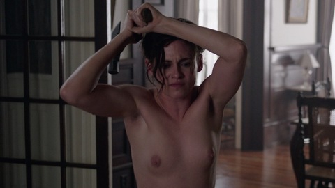 Nudes of Bridget Sullivan from Lizzie. Breasts, axe, hair up. 857250