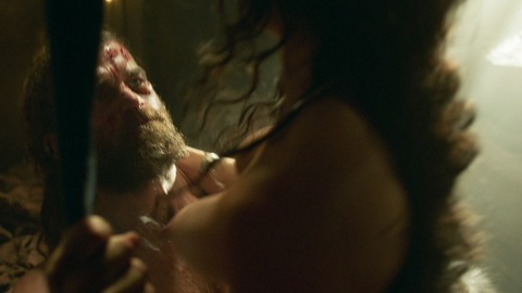 Annabel Scholey Naked in Britannia. Breasts, brunette, left breast. 826537