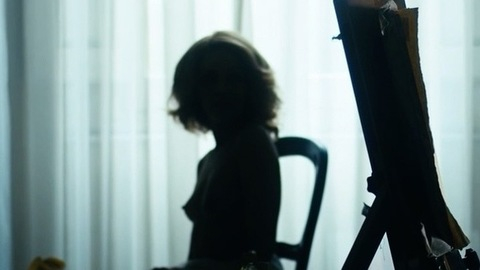 Désirée Giorgetti Naked in House of Evil. Breasts, nude, painting. 874428