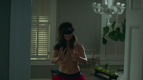 Gina Gershon Naked in Blockers. Breasts, blind fold, blindfolded. 834691