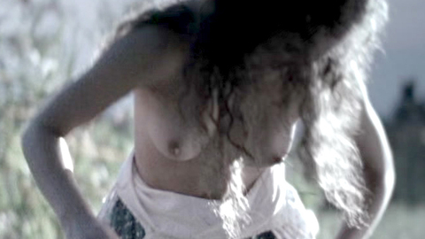 Anna Mészöly Naked as Patai Erzsébet. Breasts, dark, night time. 901701