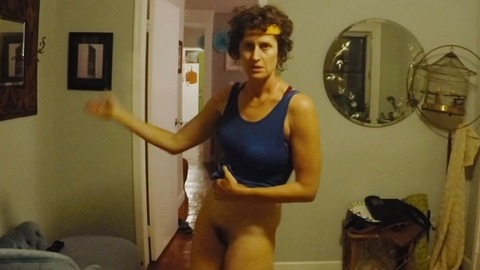Gloria from High Maintenance Naked. Bush, bottomless, brunette. 829175