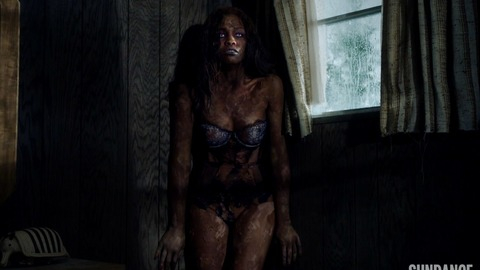 Sexiest Tiffany Mack Scene in Hap and Leonard. Sexy, Underwear, SFW, blue bra. 829399