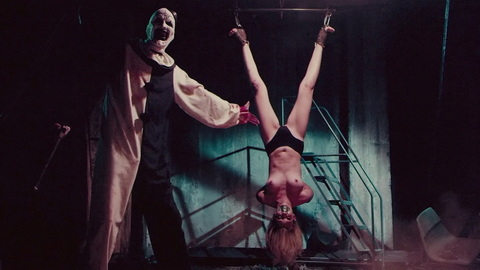 Nudes of Dawn from Terrifier. Breasts, black panties, blonde. 908454