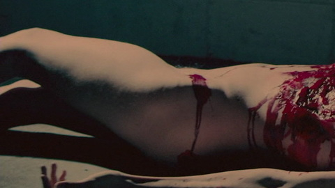 Pooya Mohseni Naked as Crazy Woman. Bush, Prosthetic breasts, blood. 908481