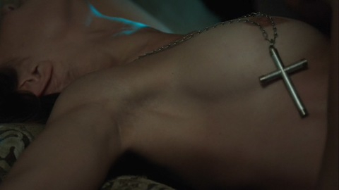 Ana Ularu Naked as Esther / Saturday. Breasts, close up, crucifix. 961977