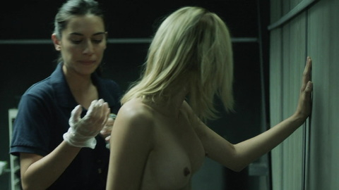 Maggie Civantos Nude as Macarena Ferreiro. Breasts, blonde, cavity search. 916808