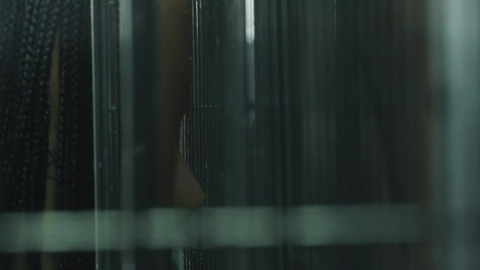 Estefanía Kabila "Rizos" from Locked Up Naked. Breasts, braids, cage. 916697