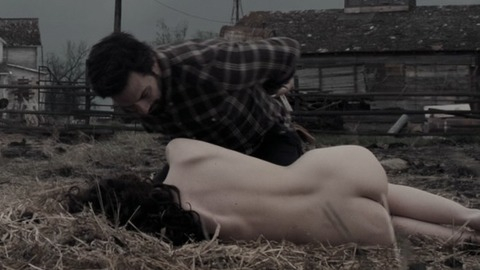 Bridget Regan Nude as Maria Pritchard. Body Double, Butt, barn, butt towards camera. 833330
