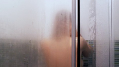 Sexiest Katia Winter Scene in Negative. Sexy, SFW, behind shower glass. 833611