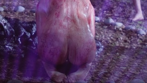 Eva Augustina Sinotte Naked in Escape the Night. Butt, arms tied, bloody. 833911
