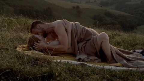 Nudes of Juliette from La morsure des dieux. Breasts, campfire, fire. 833760