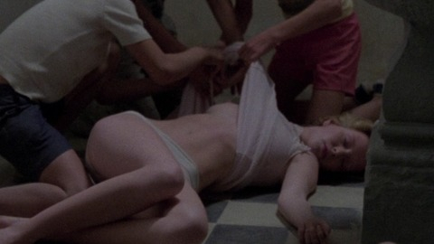 Marisa Porcel Naked in Who Can Kill a Child?. Breasts, Underwear, group of boys, lifting shirt. 834864